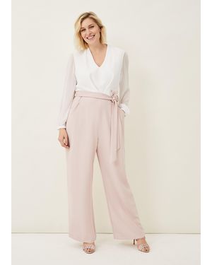 Phase Eight Audrey Two Tone Jumpsuit - Pink