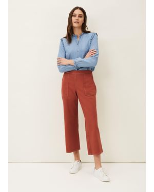 Phase Eight Nora Denim Culotte - White