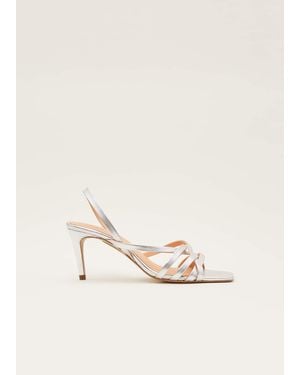 Phase Eight Strappy Sling Back Sandals - Natural