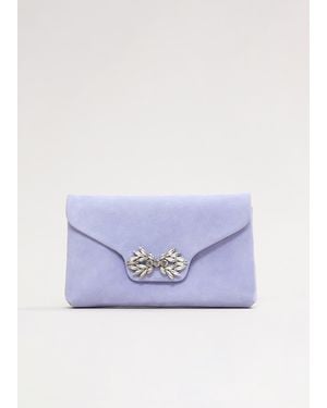 Phase Eight Sparkle Clutch Bag - Blue