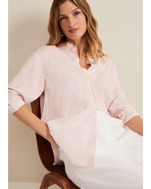 Phase Eight Bernice Stripe Shirt - Natural