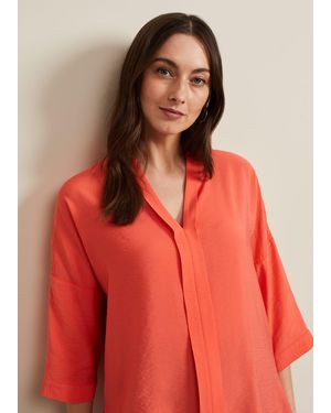 Phase Eight Cynthia Longline Shirt - Red