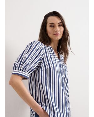 Phase Eight Ariana Stripe Blouse - Blue