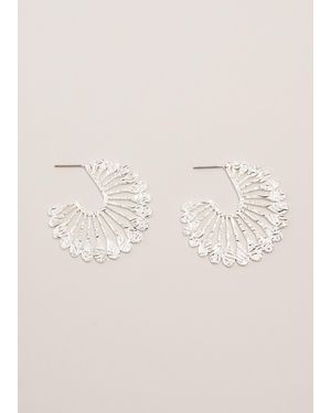 Phase Eight Sunray Hoop Earrings - Natural