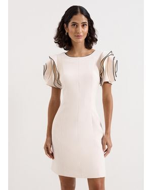 Phase Eight Joy Ruffle Mini Dress - Natural