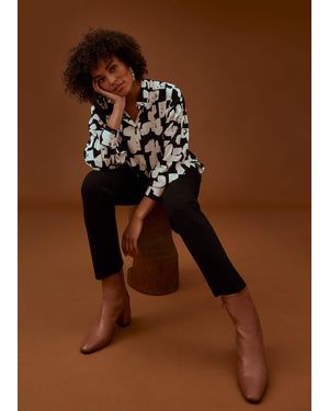Phase Eight Luana Geo Print Blouse - Brown