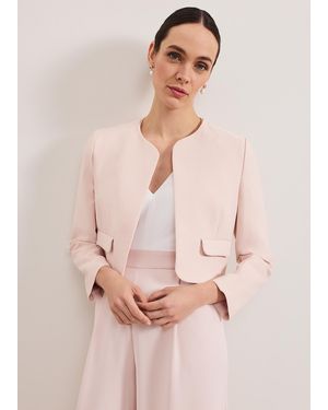 Phase Eight Emma Pocket Detail Jacket - Natural