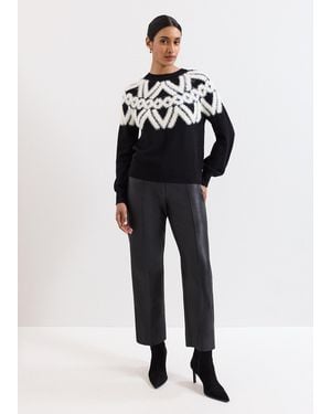 Phase Eight Kenzie Pu Trouser - Blue
