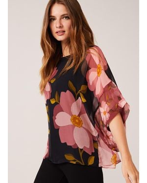 Phase Eight Anemone Silk Blouse - Blue