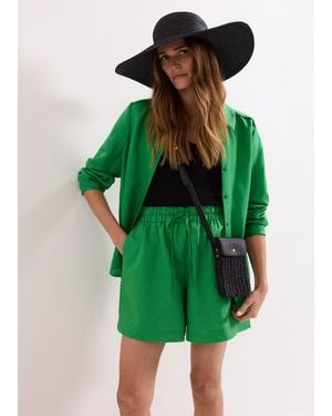 Phase Eight Sloane Linen Shirt - Green