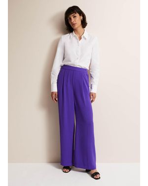 Phase Eight Azylnn Wide Leg Trousers - Purple