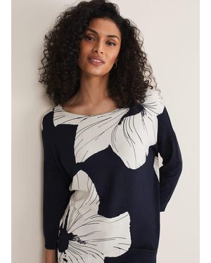 Phase Eight Linda Flower Print Knit - Multicolour