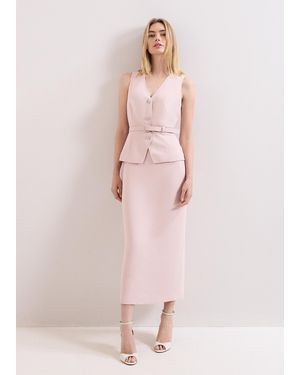 Phase Eight Hilda Tux Midaxi Dress - Pink