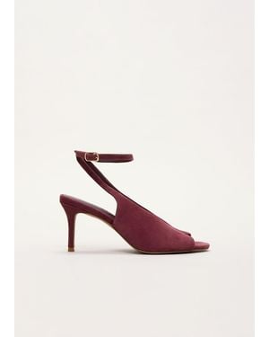 Phase Eight Suede Strappy High Heels - Pink
