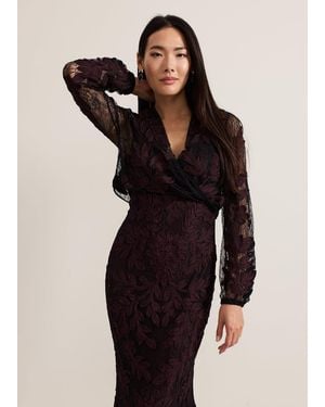 Phase Eight Montee Tapework Cover Up - Black