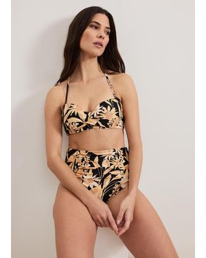 Phase Eight Sunflower Print Bikini Top - Multicolour