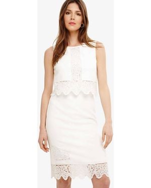 Phase Eight Abrienne Embroidered Dress - White