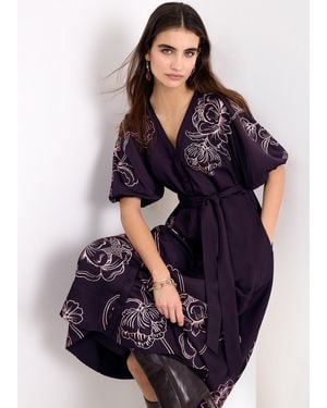 Phase Eight Mabel Print Midi Dress - Blue