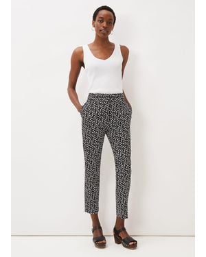 Phase Eight Mackenzie Geo Tapered Trouser - Grey