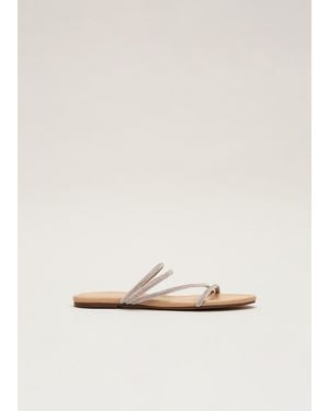 Phase Eight Sparkle Sandal - Natural