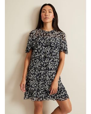 Phase Eight Maeve Floral Tiered Shift Dress - Multicolour