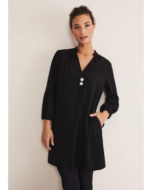 Phase Eight Charlotte Tunic Dress - Black