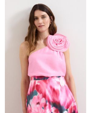 Phase Eight Angelina Corsage Top - Pink