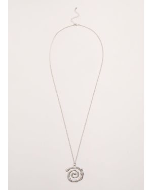 Phase Eight Long Swirl Pendant - Natural