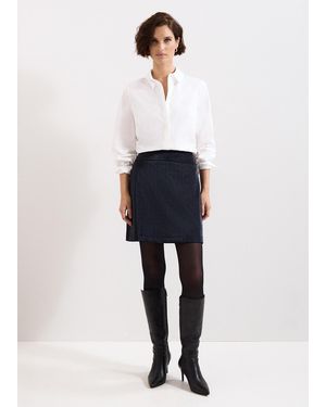 Phase Eight Iona Pu Mini Skirt - White