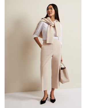 Phase Eight Everlee Crop Straight Leg Smart Trouser - Natural
