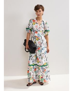 Phase Eight Rochella Puff Sleeve Maxi Dress - White