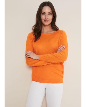 Phase Eight Melina Wrap Hem Knit - Orange