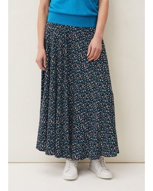 Phase Eight Hermonia Floral Maxi Skirt - Blue