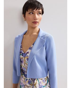 Phase Eight Rihanna Collar Cropped Cover Up - Blue