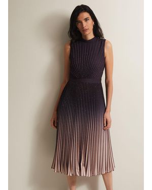Phase Eight Estella Dark Ombre Midaxi Dress - Brown