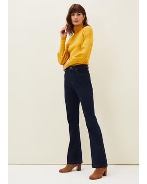 Phase Eight Ayca Bootcut Denim Jeans - Blue