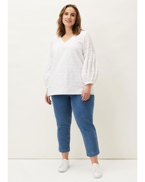 Phase Eight Ramona Straight Leg Jean - White