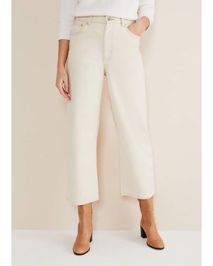 Phase Eight Nell Organic Denim Wide Leg Jean - Multicolour