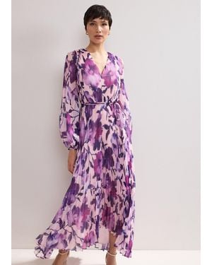 Phase Eight Natalia Floral Maxi Dress - Purple