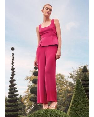 Phase Eight Jovelle Peplum Wide Leg Jumpsuit - Red