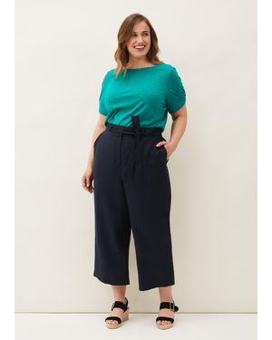 Phase Eight Sydney Linen Culottes - Blue