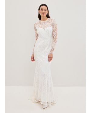 Phase Eight Aneeta Lace Maxi Dress - Natural