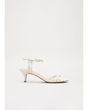Phase Eight Leather Strappy Sandals - White