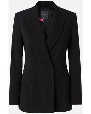 Pinko Fitted Double-Breasted Jacket - Black