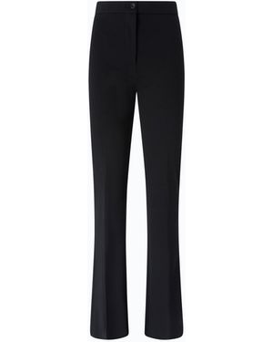 Pinko Flared Ponte-Knit Trousers - Black