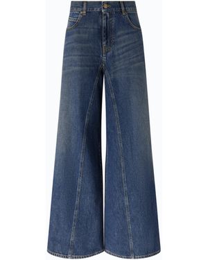 Pinko Vaqueros Acampanados Super Wide Leg - Azul