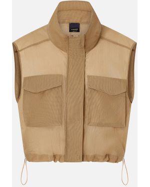 Pinko Light Sleeveless Vest - White