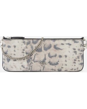 Pinko New Horizontal Medium Shoulder Clutch - White