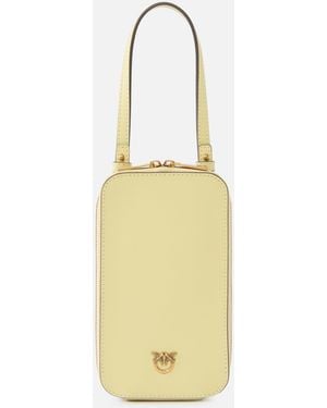 Pinko Zip-Around Leather Smartphone Case - Metallic