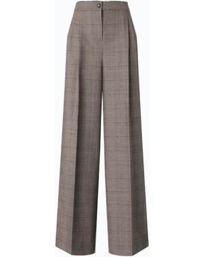 Pinko Wide-Leg Check Trousers - Multicolour
